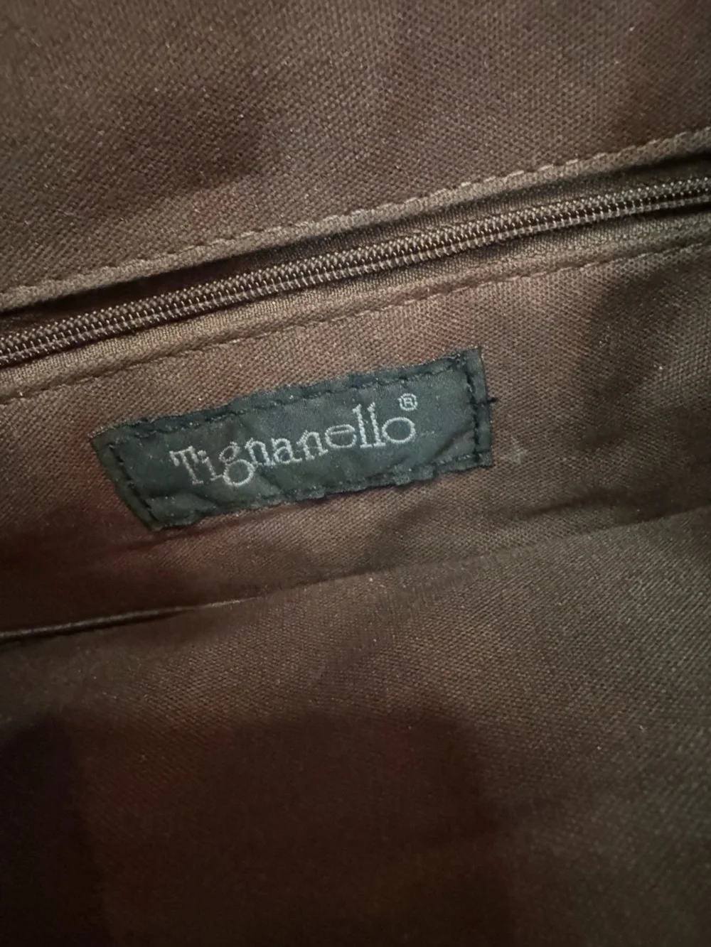 Tignanello Chocolate Brown Pebbled Leather Backpack